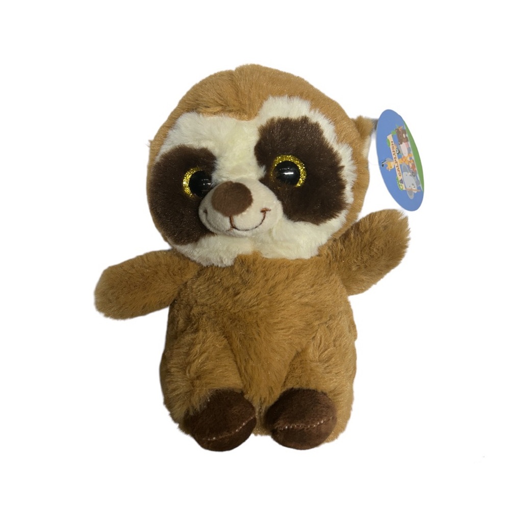 Tan and brown plush animal raccoon